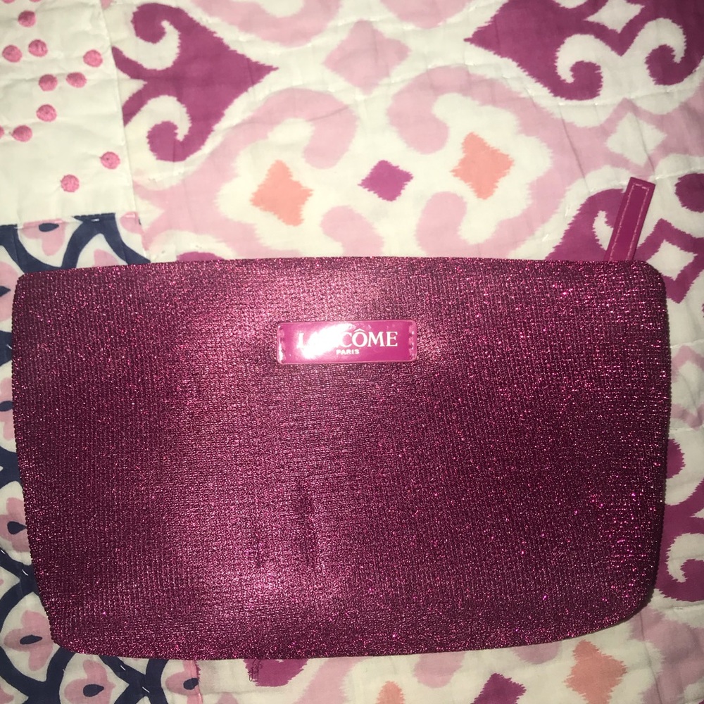 Pink Lancôme Makeup Bag